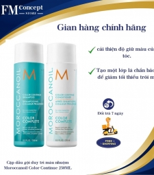 Cặp dầu gội duy trì màu nhuộm Moroccanoil Color Continue