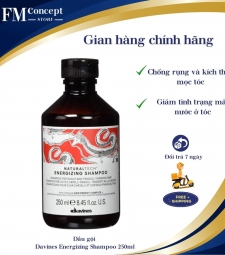 Dầu gội Davines Energizing Shampoo, ngăn rụng và kích thích mọc tóc dành cho mái tóc mỏng và dễ gãy rụng.