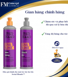 Cặp gội xả TIGI Serial Blonde cho tóc tẩy hư tổn 