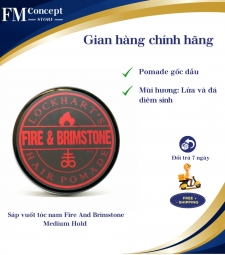 Sáp vuốt tóc nam Fire And Brimstone Medium Hold Chính hãng cao cấp