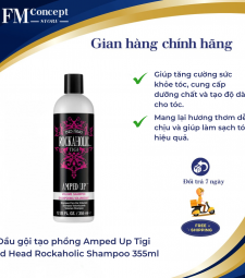 Dầu gội tạo phồng Amped Up Tigi Bed Head Rockaholic Shampoo 355ml Dầu gội tạo phồng Amped Up Tigi Bed Head Rockaholic Shampoo 355ml