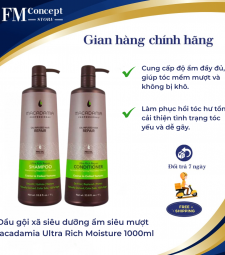 Dầu gội xã siêu dưỡng ẩm siêu mượt Macadamia Ultra Rich Moisture 1000ml