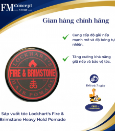 Sáp vuốt tóc Lockhart's Fire & Brimstone Heavy Hold Pomade