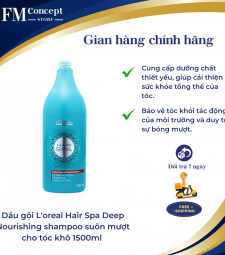 Dầu gội L'oreal Hair Spa Deep Nourishing shampoo suôn mượt cho tóc khô 1500ml 