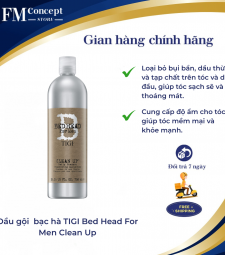 Dầu gội  bạc hà TIGI Bed Head For Men Clean Up Dầu gội  bạc hà TIGI Bed Head For Men Clean Up