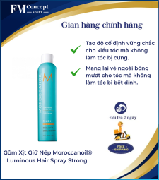 Gôm Xịt Giữ Nếp Linh Hoạt Moroccanoil® Luminous Hair Spray Strong | Giữ Nếp Mạnh 330g