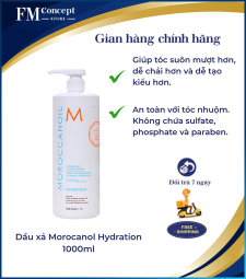 Dầu xả Morocanol Hydration 1000ml dầu gội dưỡng ẩm dành cho mọi loại tóc