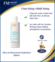 Dầu xả Morocanol Hydration 250ml dành cho mọi loại tóc