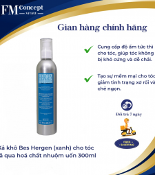 Xả khô Bes Hergen (xanh) cho tóc đã qua hoá chất nhuộm uốn 300ml