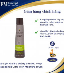 Dầu gội xã siêu dưỡng ẩm siêu mượt Macadamia Ultra Rich Moisture 300ml