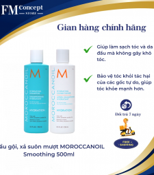 Dầu gội, xả suôn mượt MOROCCANOIL Smoothing 500ml 