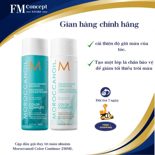 Cặp dầu gội duy trì màu nhuộm Moroccanoil Color Continue Cặp dầu gội duy trì màu nhuộm Moroccanoil Color Continue