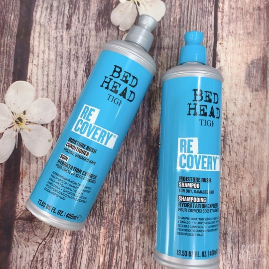 Cặp dầu gội, dầu xả Tigi Recovery màu xanh 970ml