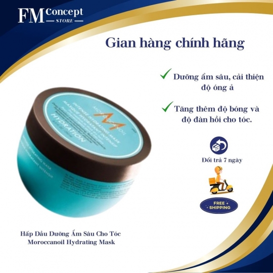 Mặt Nạ Hydrating 250ml -Dầu hấp dưỡng ẩm sâu Intense Hydrating Mask dành cho tóc vừa dày vừa khô