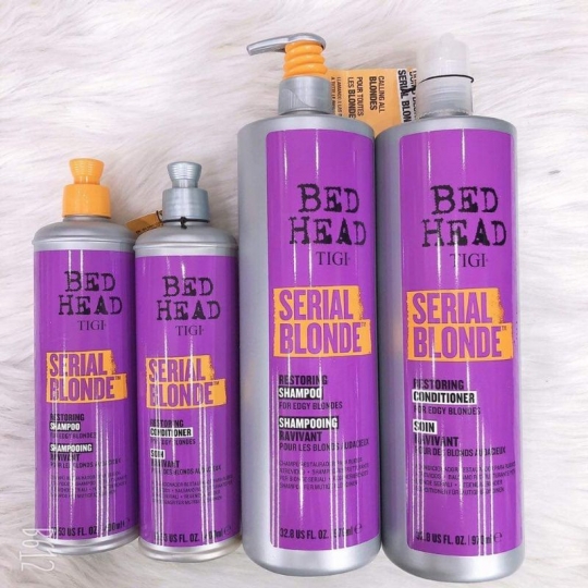 Cặp gội xả TIGI Serial Blonde cho tóc tẩy hư tổn 