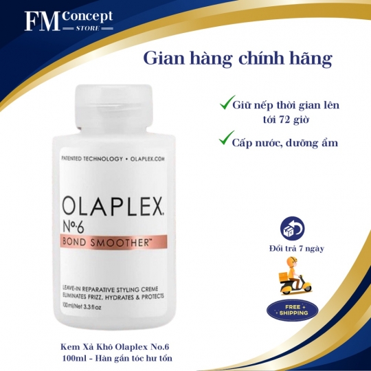 Kem Xả Khô Olaplex No.6 - 100ml - Hàn gắn tóc hư tổn
