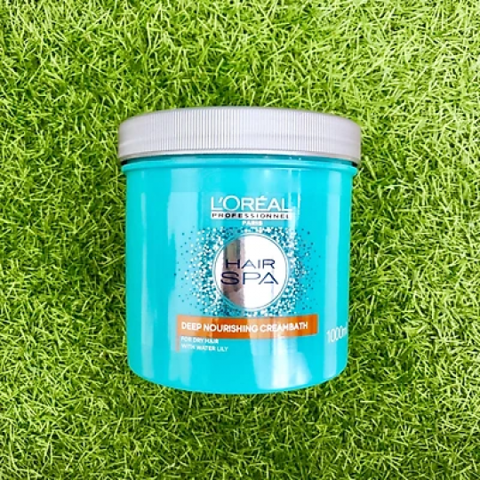 Hấp dầu Loreal Hairspa xanh siêu mượt tóc 1000ml