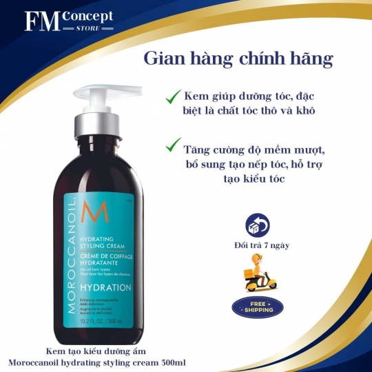 Kem tạo kiểu dưỡng ẩm Hydration 300ML- tạo kiểu dưỡng ẩm Hydrating Styling Cream dành cho mọi loại tóc