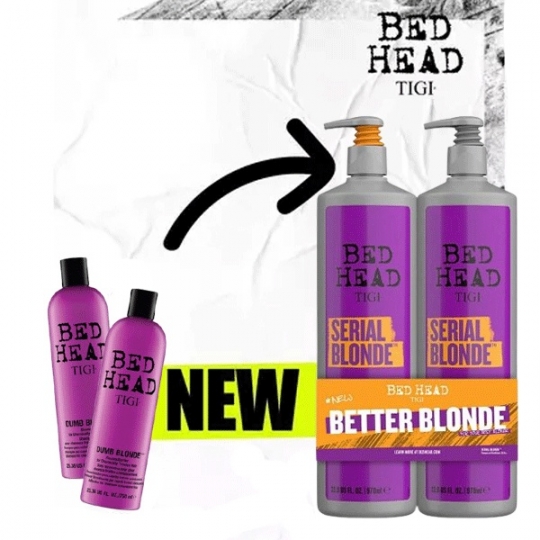 DẦU GỘI DƯỠNG MÀU TÓC NHUỘM TIGI BED HEAD SERIAL BLONDE 400ML