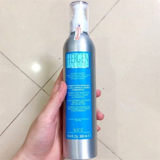Xả khô Bes Hergen (xanh) cho tóc đã qua hoá chất nhuộm uốn 300ml