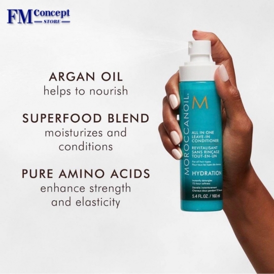 Xịt dưỡng khô Hydration -160ml - Dưỡng ẩm dành cho mọi loại tóc