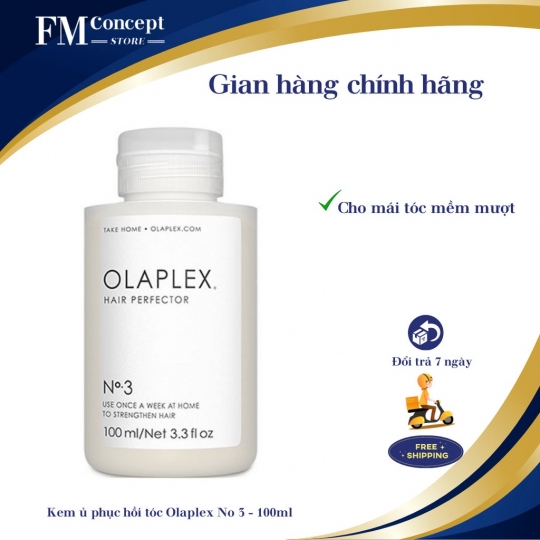 Kem ủ phục hồi tóc Olaplex No 3 - 100ml - Cho mái tóc mềm mượt