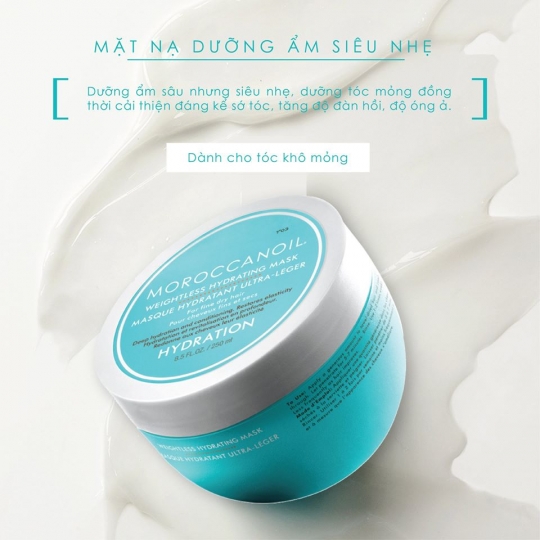 Dầu hấp dưỡng ẩm siêu nhẹ Weightless Hydrating Mask