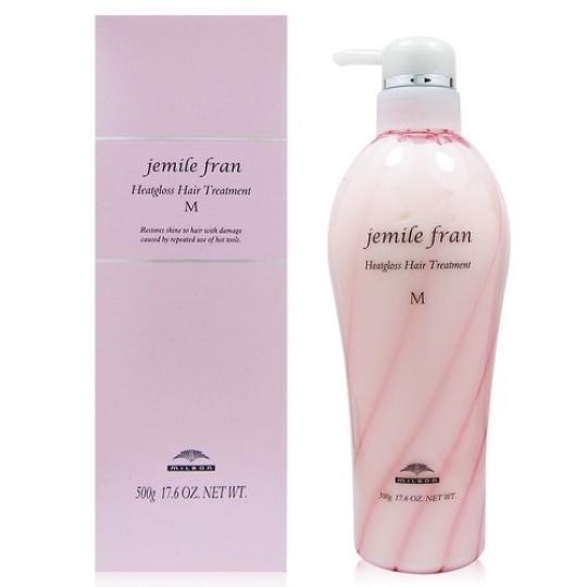 Dầu gội xả cho tóc khô xơ hư tổn Milbon Jemile Fran Heatgloss Shampoo 200ml