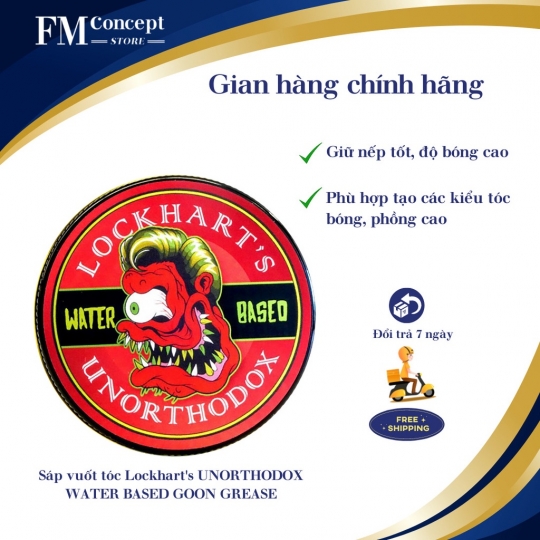 Sáp vuốt tóc Lockhart's UNORTHODOX WATER BASED GOON GREASE Sáp vuốt tóc Lockhart's UNORTHODOX WATER BASED GOON GREASE