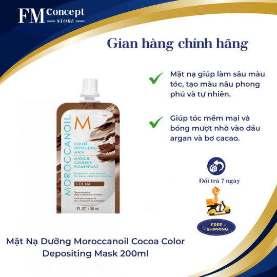 Mặt Nạ Dưỡng Moroccanoil Cocoa Color Depositing Mask 200ml
