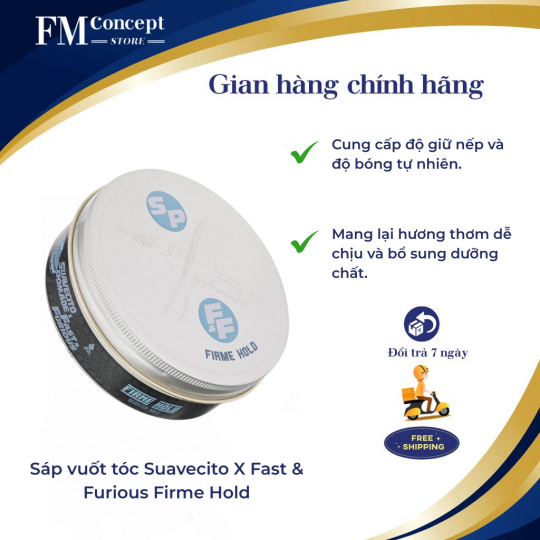 Sáp vuốt tóc Suavecito X Fast & Furious Firme Hold