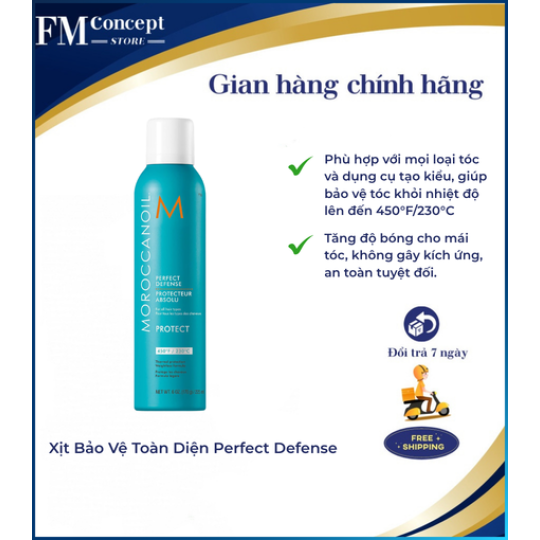 Xịt chống nhiệt bảo vệ tóc Moroccanoil Perfect Defense 