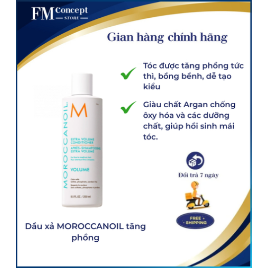 Dầu xả MOROCCANOIL tăng phồng - 250ml
