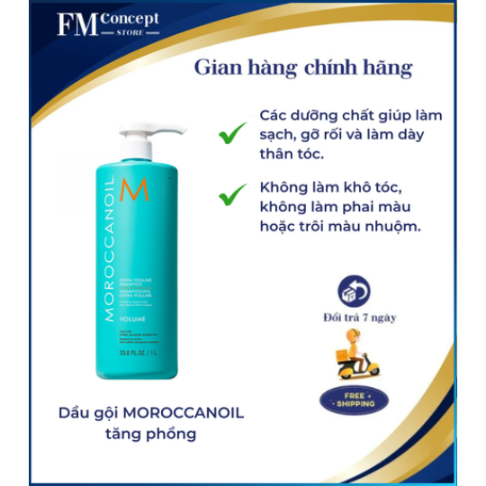 Dầu gội MOROCCANOIL tăng phồng - 1000ml