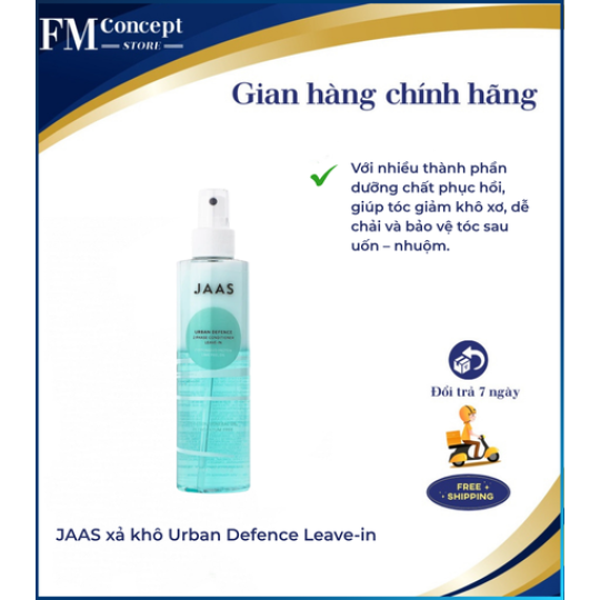 JAAS xả khô Urban Defence Leave-in 200ml