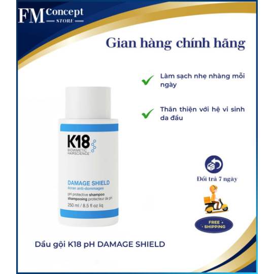Dầu gội K18 pH DAMAGE SHIELD