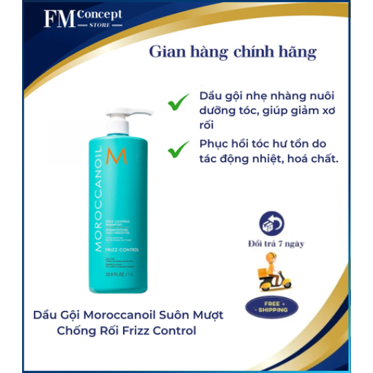 Dầu Gội Moroccanoil Suôn Mượt Chống Rối Frizz Control - 1000ml