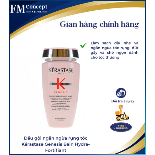 Dầu gội ngăn ngừa rụng tóc Kérastase Genesis Bain Hydra-Fortifiant