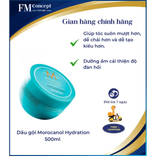 Mặt nạ Moroccanoil Smoothing 250ml - Kem hấp suôn mượt Smoothing Mask dành cho tóc rối và khó vào nếp