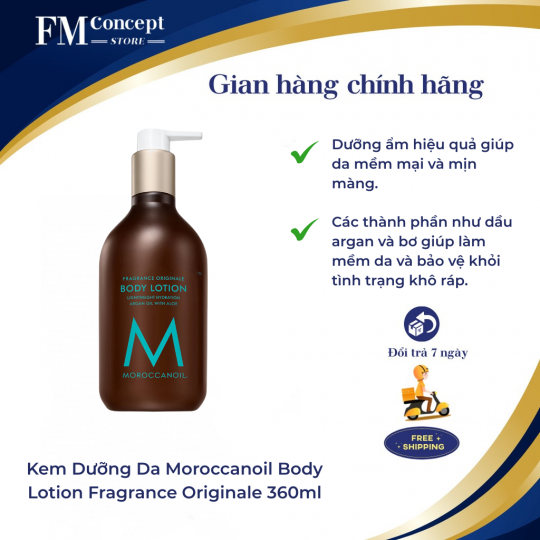 KEM DƯỠNG DA MOROCCANOIL BODY LOTION FRAGRANCE ORIGINALE 360ML