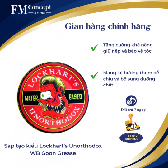 Sáp tạo kiểu Lockhart's Unorthodox WB Goon Grease