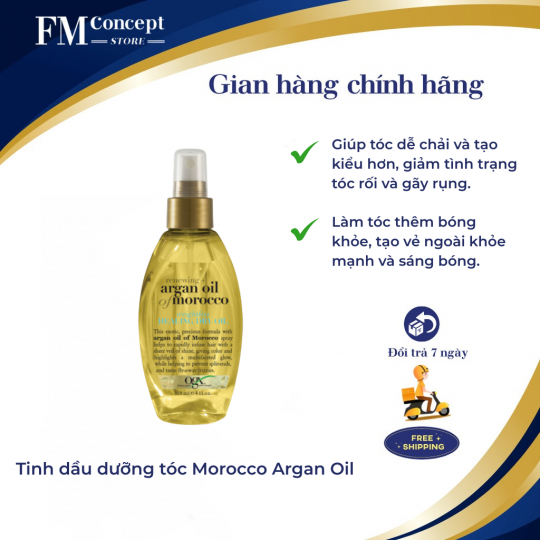 Tinh dầu dưỡng tóc Morocco Argan Oil