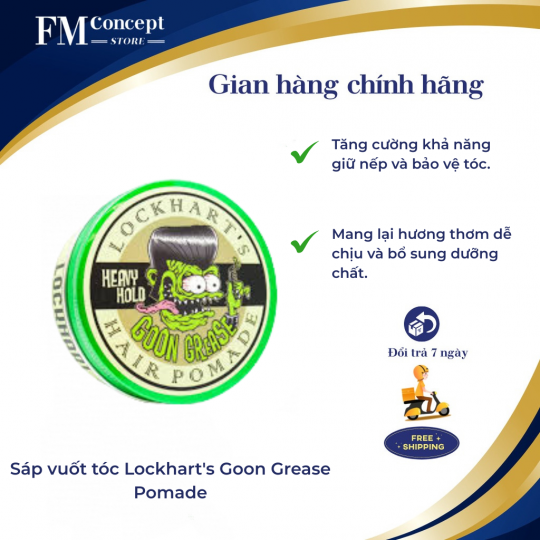 Sáp vuốt tóc Lockhart's Goon Grease Pomade