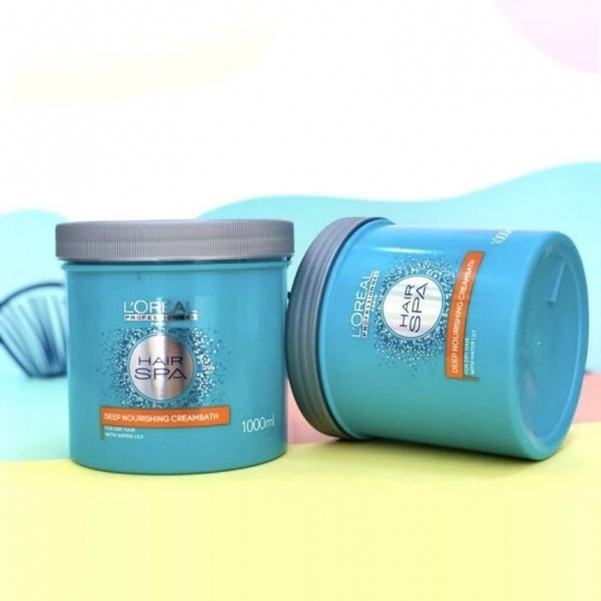 Hấp dầu Loreal Hairspa xanh siêu mượt tóc 1000ml